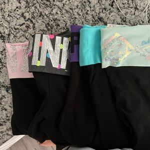 Pink bootcut yoga pants